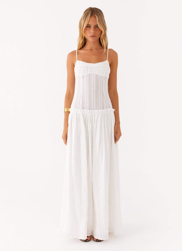 Isla Ruched Cotton Maxi