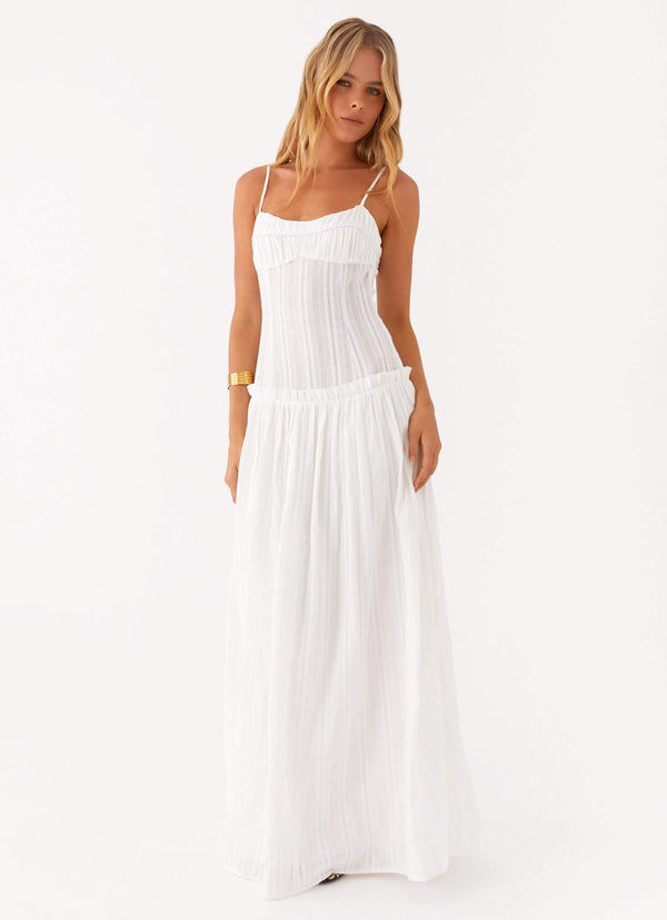 Isla Ruched Cotton Maxi