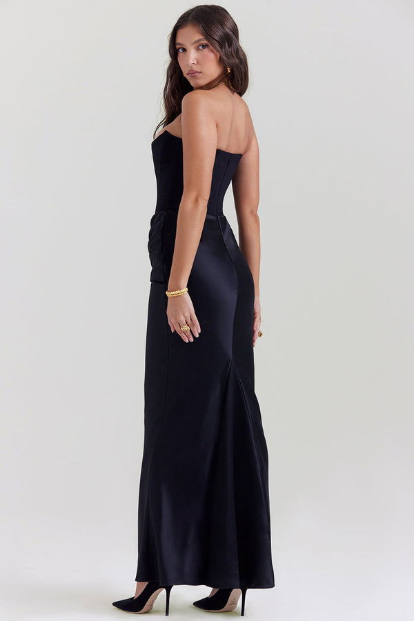 Elodie Strapless Silk Dress